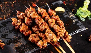 美味烤羊肉串
