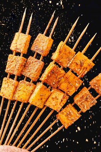 特色烤豆干串