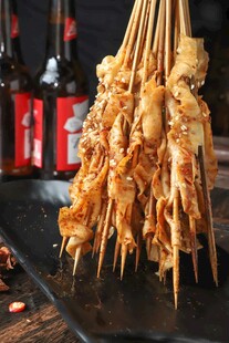 烤豆腐皮串