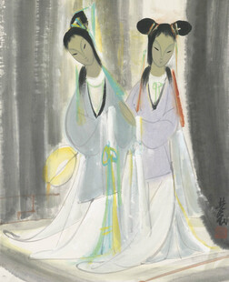 古典双仕女图