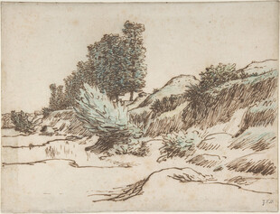 复古郊野风景素描