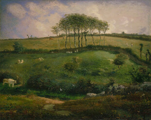 郊野田园风景油画