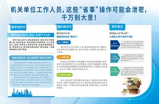 机关保密警示宣传展板