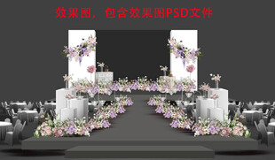 LED屏婚礼效果图