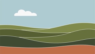 原野风景插画