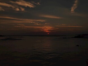 海上日落黄昏美景 红海湾