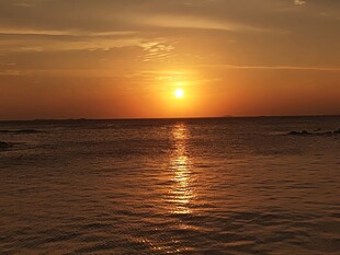 海上日落美景 红海湾