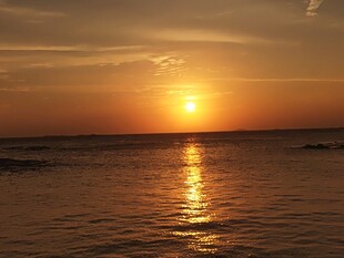 海上日落美景 红海湾