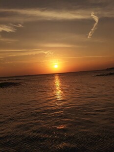海上日落唯美风光 红海湾
