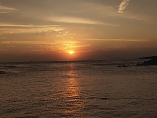 海上日落美景 红海湾