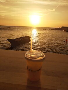 海边日落创意错位摄影 红海湾