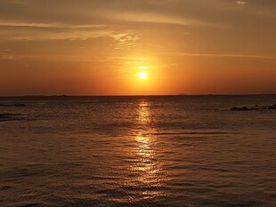 海上日落美景 红海湾