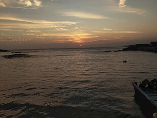 海边日落唯美风光 红海湾