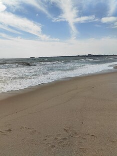 海边沙滩自然风光 红海湾