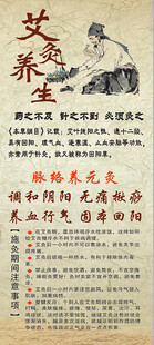 艾灸养生科普宣传海报