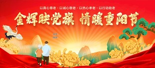 党建重阳主题宣传海报
