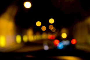 城市夜景虚化光斑