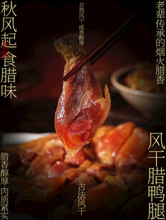 风干腊鸭腿古法腊味人间咸香海报