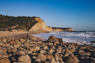 晴日海岸自然风光