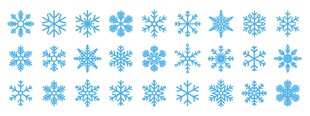 蓝色雪花合集