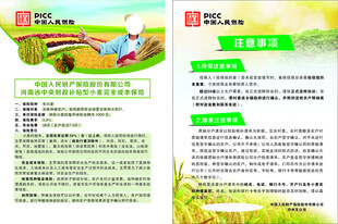 农民意外险宣传折页
