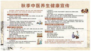 秋季中医养生健康宣传