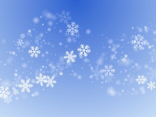 蓝色雪花背景