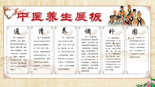 中医养生科普展板