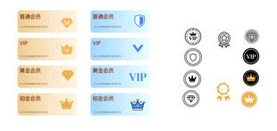 VIP会员等级标识合集