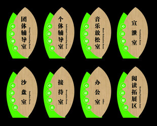 心理室门牌