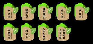 心理室门牌