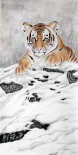 雪中猛虎图