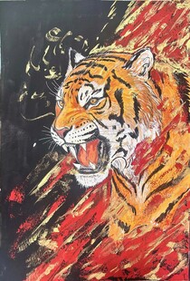 老虎插画