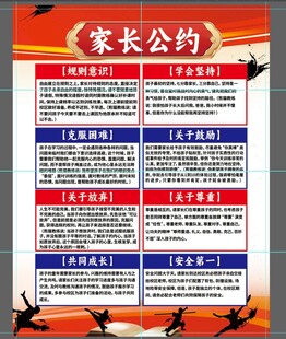 家长公约宣传海报
