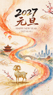 元旦海报