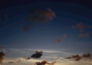 傍晚暮色天空云景