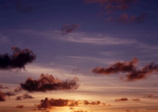 黄昏渐变天空美景