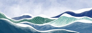 创意山水背景