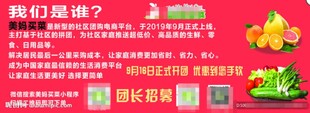 生鲜平台介绍宣传海报
