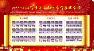 学期优秀学生光荣榜