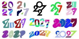 2027 创意字体
