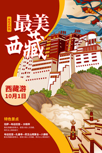 西藏旅游海报