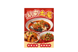 湖南土菜宣传海报