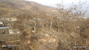 秋冬荒郊山野风光