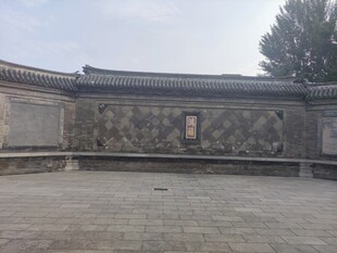 中式古建庭院围墙