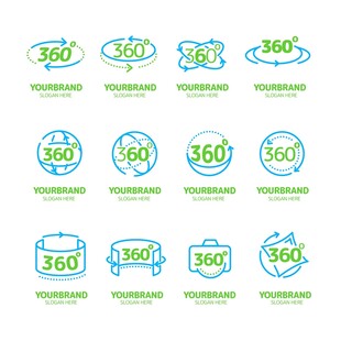 360度全景图标