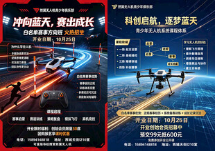 无人机赛事招募海报
