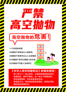 严禁高空抛物