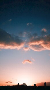 黄昏日落晚霞美景