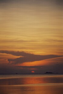海面日落黄昏美景